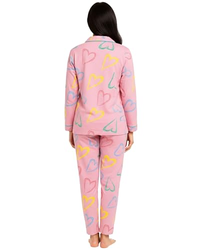 Image of Kuchipoo 100% Cotton Women's Night Suit Set - Soft & Breathable Printed Top and Pyjama Sleepwear