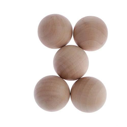 ATORSE 20x Hardwood Balls Solid Natural Beech Wooden Balls Beads Crafts Making 50mm-image-41