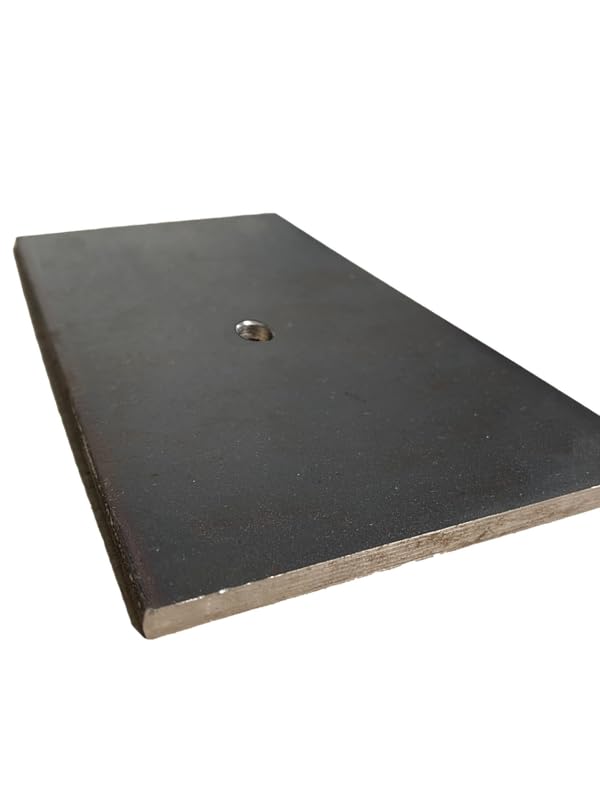 Stahlplatte Ankerplatte Blechplatte Mitteloch 100x200x20 mm (15mm Bohrung)