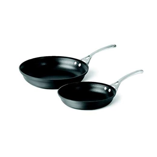 Calphalon 2 Piece Contemporary Frying Pan set, Nonstick, Black