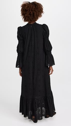 English Factory Women's Embroidered Swiss Dot Maxi Dress3