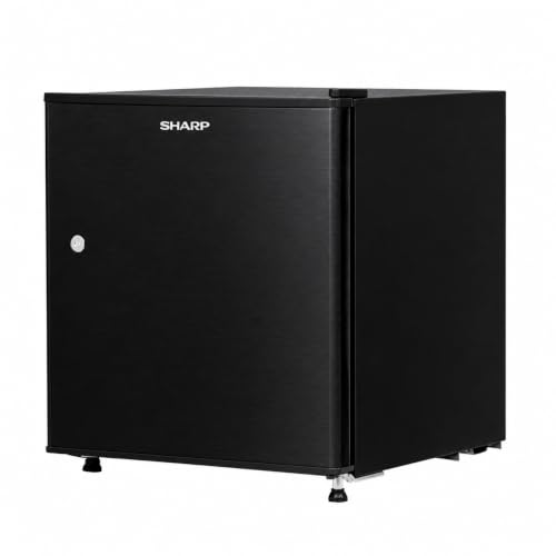 Image of SHARP 50L 2 Star Direct Cool Single Door Mini Bar Refrigerator with Chiller Freezer Box |Japan 7 Shield Protection|Toughend Glass shelvesI (Brush Black, SJ-MRD055N2-PBB, 2026 Model)