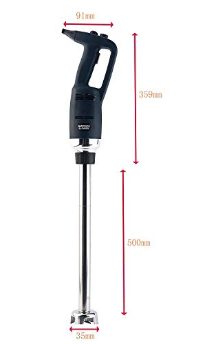 Li Bai Immersion Blender Commercial Electric Hand Mixer With 20-Inch Variable Detachable Shaft 500 Watt Power 50-Gallon Capacity Stainless Steel 2000-14000Rpm Adjustable For Kitchen Home Restaurant #TOP2