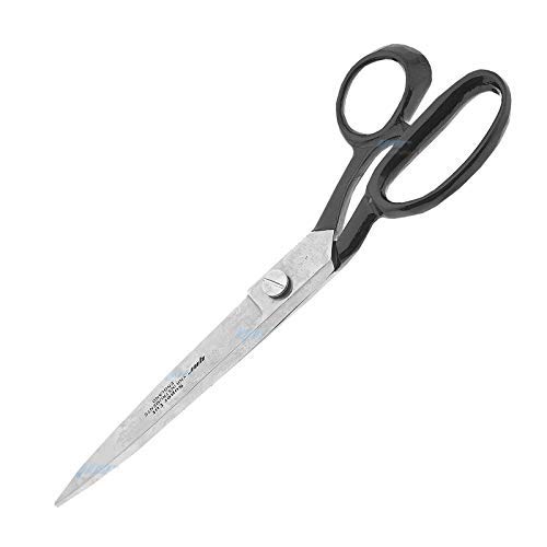 Stainless Steel Sharp Tailor Scissors Clothing Scissors Barbecue Cut Adjustable Kitchen Scissors Fabric Shears Heavy Duty for Tailoring Sewing, Craft, Household Kitchen Office (Half Black, 12 inch)