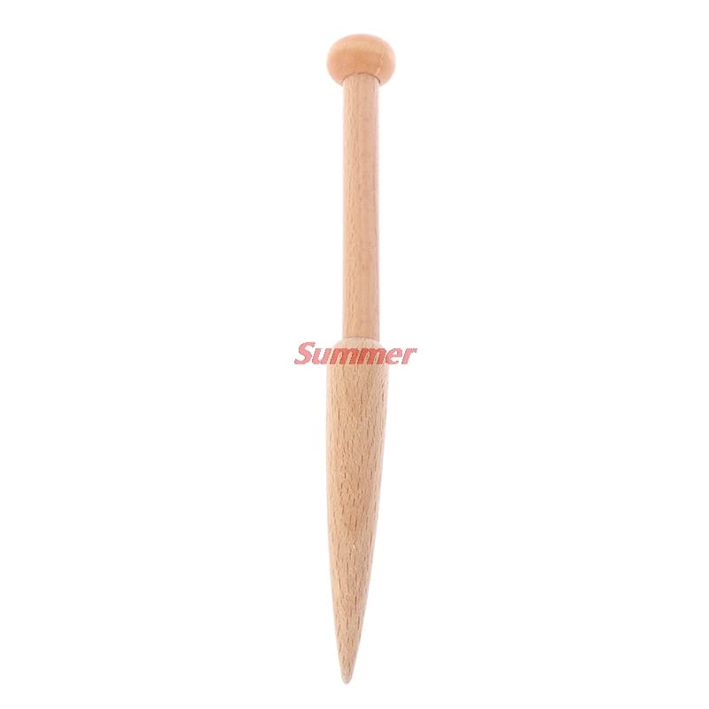 1PC DIY Weaving Tool Wood Woven Sweater Scarf Tapestry Bobbin Stick Single Head Solid Crochet Hook DIY Loom Tools