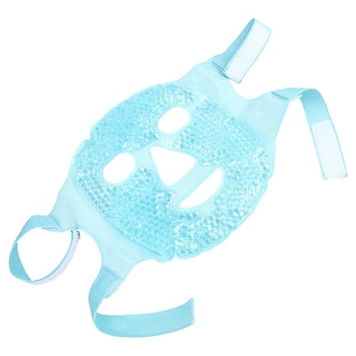 HOMSFOU Masque Facial en Gel Froid et Chaud pour Visage Fonction Anti-poches et Anti-rides, en Pvc Souple, Utilisation à Domicile L'école
