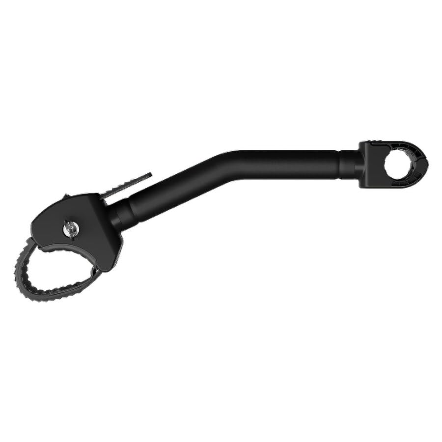 Braccetto Prima Bici per Portabici da Gancio Traino, Modello Alpen Evo, Nero, con Cinghia a Crick e Chiusura a Chiave