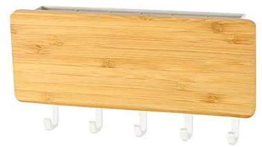 おしゃれ キーフック 壁掛け 木製 北欧 玄関 ウォールハンガー アッシュウッド 収納フック 帽子掛け 洋服掛け コート掛け キーフックスタンド 鍵置き 鍵収納 小物入れ 5色展開 (ウッドA)