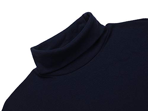 Image of Poriff Men's Casual Slim Fit Basic Tops Knitted Thermal Turtleneck Pullover Sweater