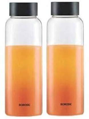 Buy Borosil Crysto Borosilicate Glass Bottle 1000ml Set Of 2 Clear Online At Low Prices In India Amazon In