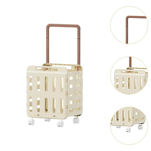 Panier à linge à roulettes grande capacité chariot de tri pliable