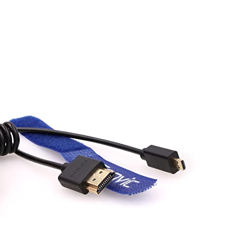 EONVIC Micro HDMI to HDMI Cable,8K@60Hz, Supports Ethernet, High Speed 1080p HD Thin and Flexible Cable for HDSLR cameras,TV - Image 3
