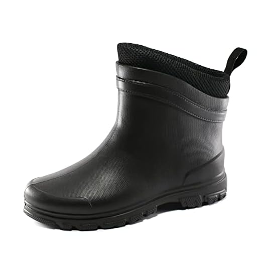 Realpaks Bottes Courtes pour Hommes ETBM-11 VS8 - Bottes en Caoutchouc pour Hommes - Bottines pour Hommes Noir_42