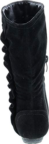 Girls Event Jr Faux Suede Ruffle Boots4