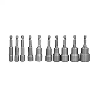 Magnetic Nut Driver Set, Nut Driver Drill Bit Set Easy Installation Abrasion Resistance for Woodworking for Auto Parts for Household DIY