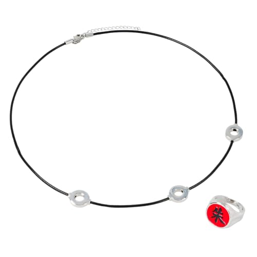 SalesOne Naruto Itachi Uchiha Necklace and Ring Replica Collector's Box Set