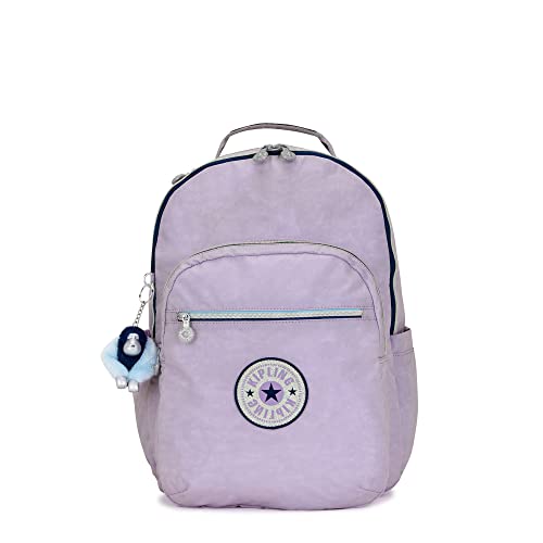 Kipling Mochila grande para laptop Seoul de 15 polegadas, Endless Lil Fun, 12.75''L x 17.25''H x 8''D, Mochila para laptop Seoul de 15 polegadas, durável, espaçosa com alças de ombro acolchoadas, capa