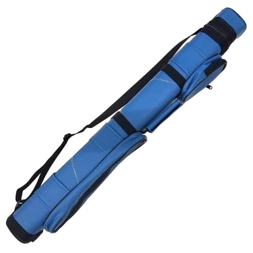 Iszy Billiards 2x2 Hard Pool Cue Billiard Stick Carrying Case, Blue White (ct-2x2-bluewhite)