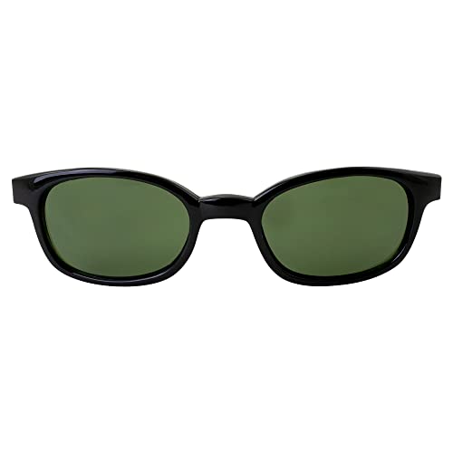 X-KD's Pacific Coast Sunglasses 1126 Black/Green One Size Biker Sunglasses2
