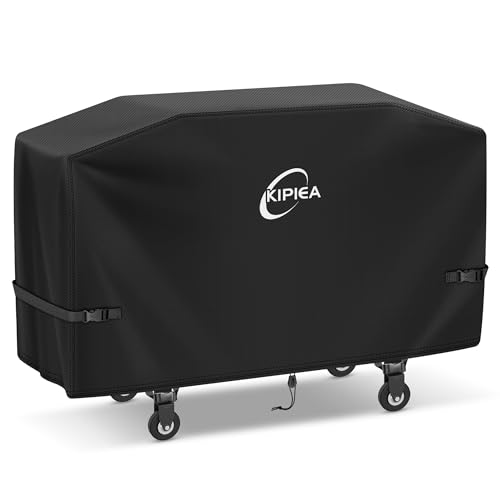 Image of Kipiea Griddle Cover for Blackstone 28 inch Griddle with Hood, Heavy Duty Tear & Fade Resistant and Waterproof Flat Top Grill Cover for Blackstone 5483 with Buckles and Drawstrings