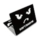 PLIGREAT Schwarzer Laptop Aufkleber Hautabdeckung Laptop Aufkleber „Don’t Touch“ Passend Für 12 13 13.3 14 15 Laptops Universeller Abnehmbarer Vinyl Kunstschutz PC Abdeckung