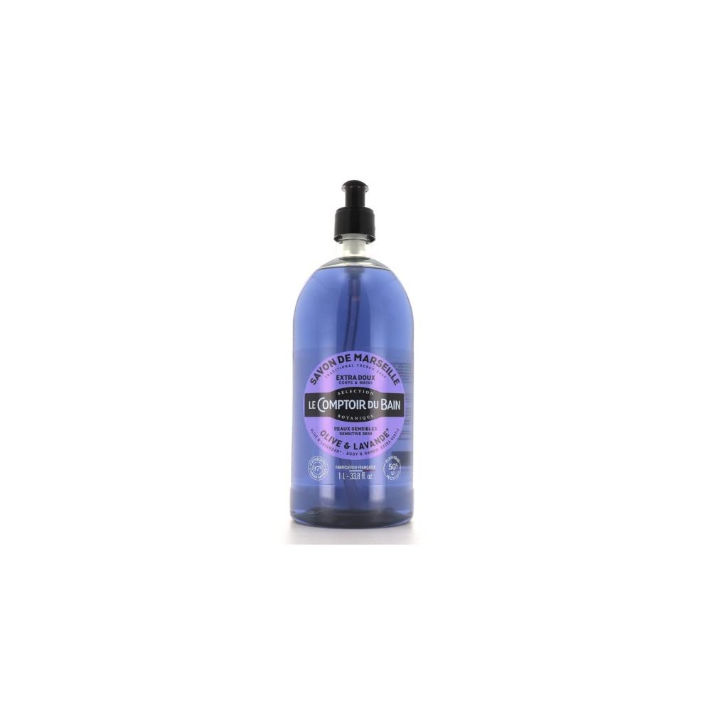 Gentle Olive Lavender Marseille Soap by Le Comptoir du Bain 1L