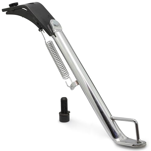Easyboost Béquille latérale chromée pour MBK Booster et Yamaha Bw's (avant et après 2004)