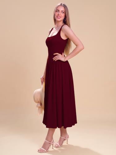 Image of Solid Fit and Flared Round Neck Gown for Women's & Girl's