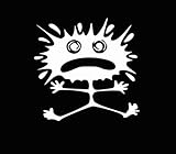 Ranger Products Splat Man Decal Funny Window Car Bumper Sticker White, Die Cut Vinyl Decal for Windows, Cars, Trucks, Tool Boxes, laptops, MacBook - virtually Any Hard, Smooth Surface