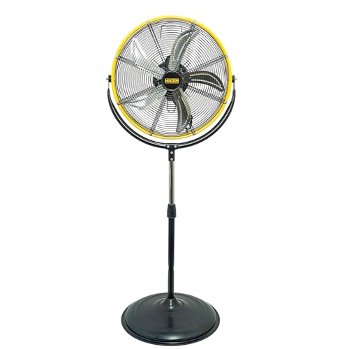 Imagen de HiCFM Ventilador de pedestal inclinable de 20 pulgadas
