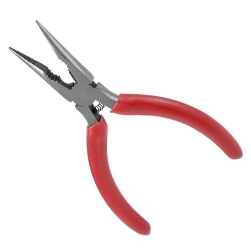 CoCud Needle Nose Pliers, Overall Length 5 Inch, Chrome-Vanadium Steel Mini Precision End Nippers Wire Cutter Pliers Nail Puller Tool - (Applications: for Cut Wire Nails Materials)