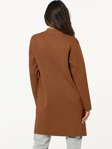 Image of ANRABESS Cardigan Sweater for Women Casual 2026 Fall Fashion Coat Long Sleeve Open Front Knit Coatigan Outwear