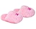Sophia's Pink Slippers for Dolls | Faux Fur Pink Slipper with Flower Embroidered Detail Perfect for 18 Inch Dolls