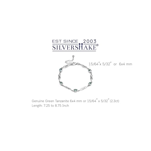 Image of Silvershake Birthstone Gemstones White Gold Plated or Yellow Gold Plated 925 Sterling Silver Scroll /Filigree Celtic Knot Weave 7.25 to 8.75 Inch with Adjustable Extension Bracelet Jewelry for Women