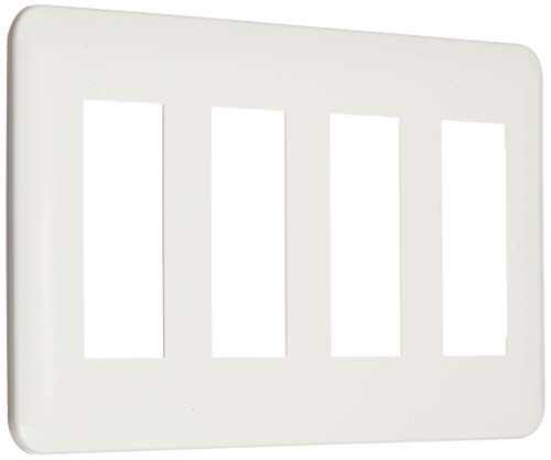 Panasonic Cosmo Series Wide 21 Outlet Plate for 12 Round White WTF7012W