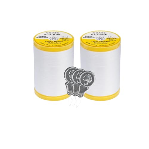 Coats & Clark Cotton All Purpose Sewing Thread 100% Mercerized Cotton...