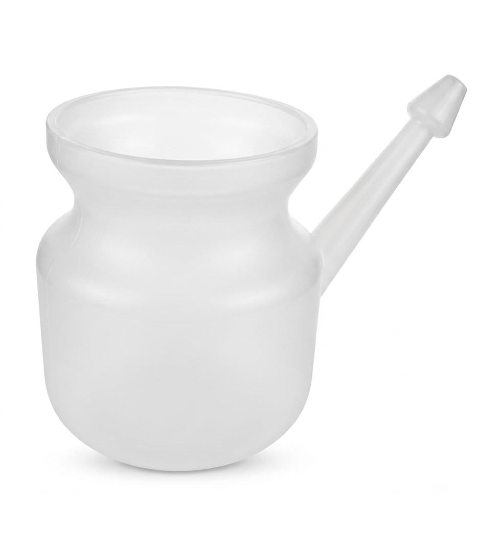 Taj Acupressure Jal Neti Lota -Plastic 450ml (White)-image-8