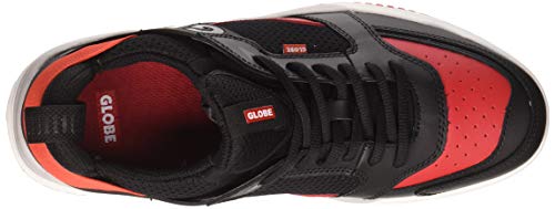Image of Globe Men's Skateboarding Shoes, Black Black Red 10036, 7.5 UK