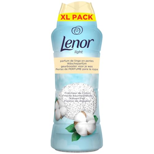 Lenor Light perfumy do prania, świeże kwiaty bawełny, 495 g, łagodne, długo utrzymujące się świeżość