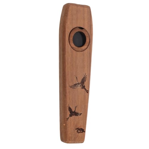 ULDIGI Wooden Kazoo Musical Wind Instrument Kazoos Musical Kazoo Instruments Wood Kazoo for Music Wooden Ocarina Musical Instruments Instruments Kazoo Flute Mini Kazoo Brown Spades