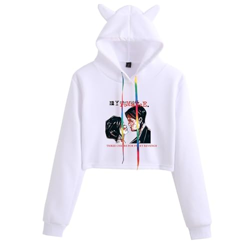 My Chemical Romance Pull Graphique contre le Froid d'Automne avec Sweat à Capuche Doux