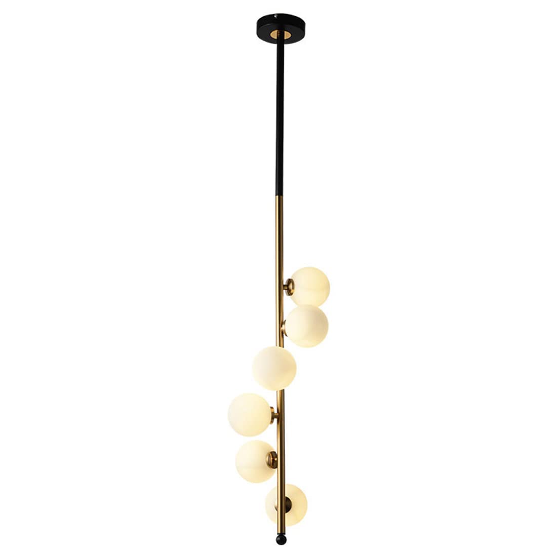 FZQSXAZU 6-ht Globe Sputnik Chandelier Gold Large Chandeliers Pendant hts Magic Bean Molecular Ceiling Hanging hting, Modern Linear for Living Dining Room Farmhouse (Gold, 6-ht)