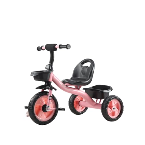 Tonain 子供用自転車、自転車、手押し三輪車、手押し棒付き自転車、ベビーカー、子供のおもちゃ、おもちゃベビーカー、滑り止めベビーカー、子供用ベビーカー、軽量で組み立て簡単、ベビーカー、1?5歳の子供用サイクリングおもちゃ、バイク 乗り物 おもちゃ 乗用