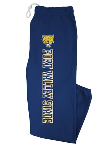 Official Collegiate Vertical Text Mens Jogger Sweatpants Collection 12