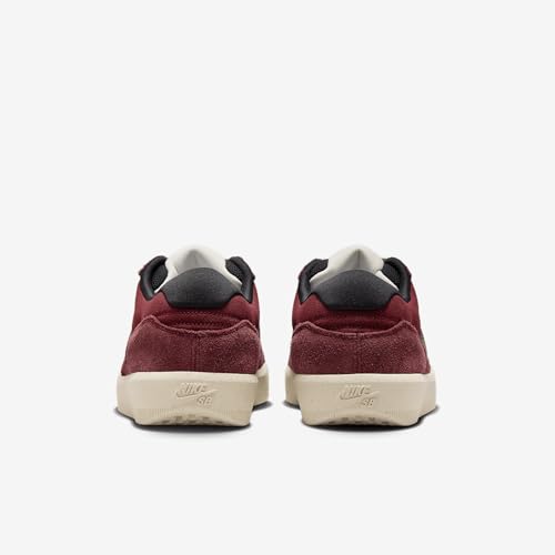 Image of Nike SB Force 58 Skate Shoes (DV5477-602, Dark Team Red /Black /Light Orewood Brown /Black) Size 6.5