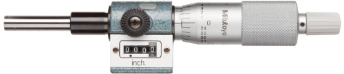 Mitutoyo 250-312 Micrometer Head, with Digit Counter, 0-1