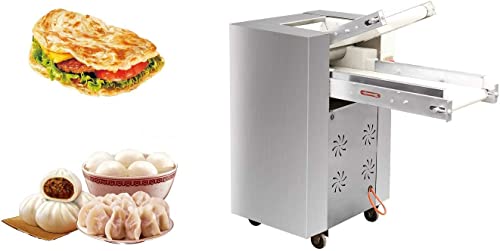 txmachine® Commercial Dough Sheeters stainless steel Dough Presses electric Dough Roller for Noodle dumpling Pizza Bread Pasta (220V/50HZ, 4.4 * 13 inch(11.3 * 33cm) dough size by air)