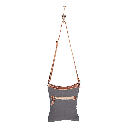 Myra Bags Bloom Canvas, leather & Rug Crossbody Bag S-19084