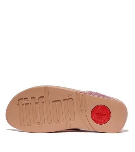 Image of FitFlop Lulu Multi-Tonal Glitter Toe-Post Sandals
