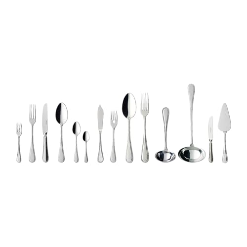Villeroy & Boch   Kreuzband Septfontaines Cubertería de 113 Piezas para 12 Personas, Apto para Lavavajillas, Set Cubiertos, Acero Inoxidable
